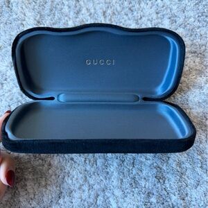Gucci Black Velvet Eyeglass Case